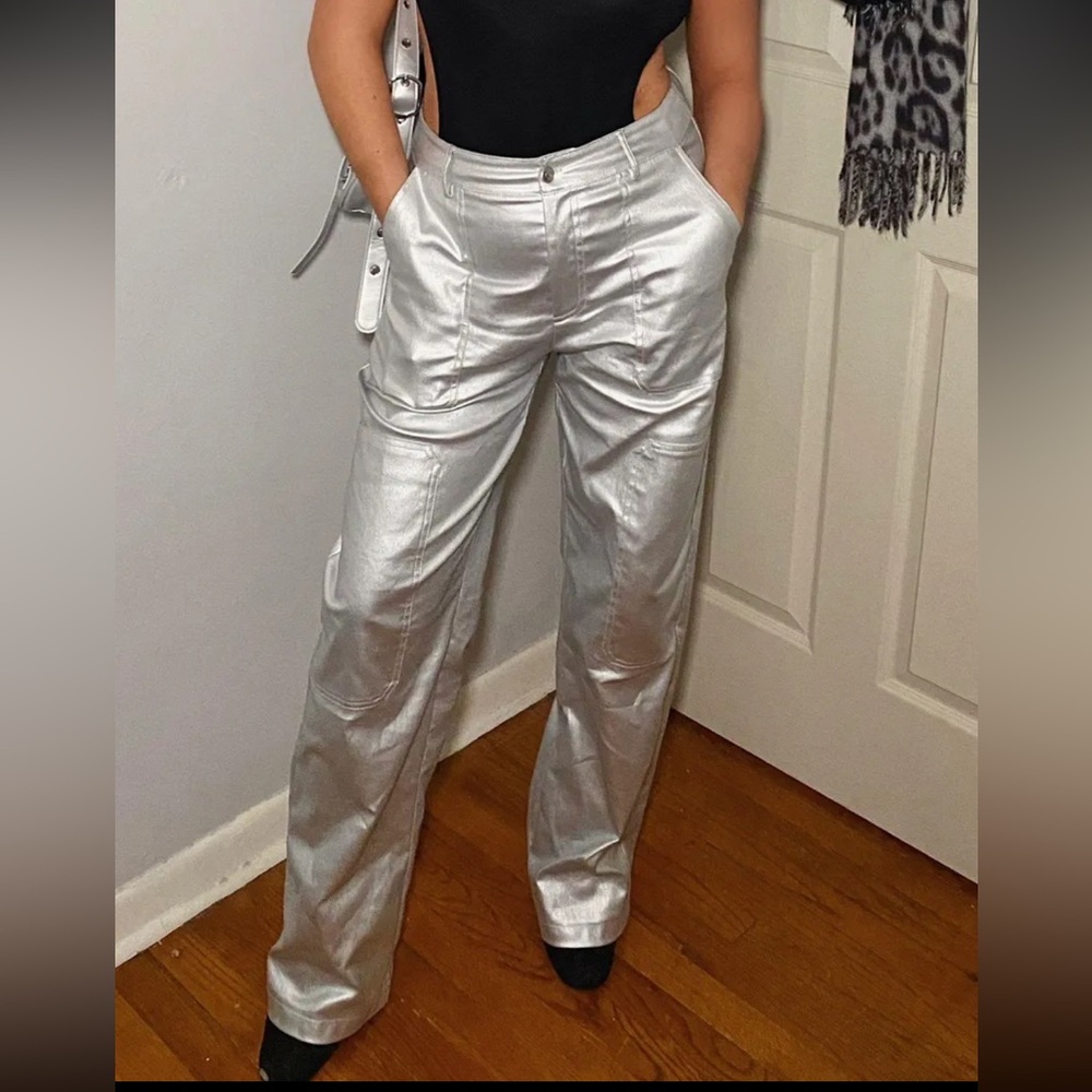 Metallic pants